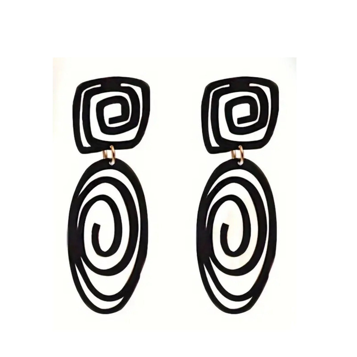 European And American Geometric Earrings