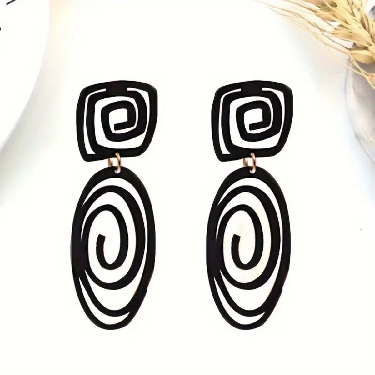 European And American Geometric Earrings