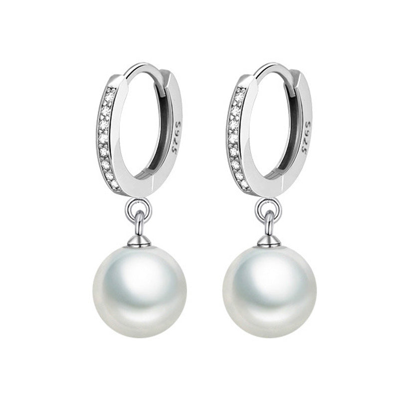 Sterling Silver S925 Freshwater Pearl Earrings