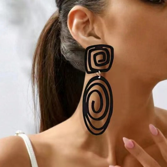 European And American Geometric Earrings