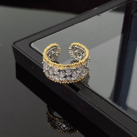 Italian Wide-brimmed Lace Vintage Open Ring