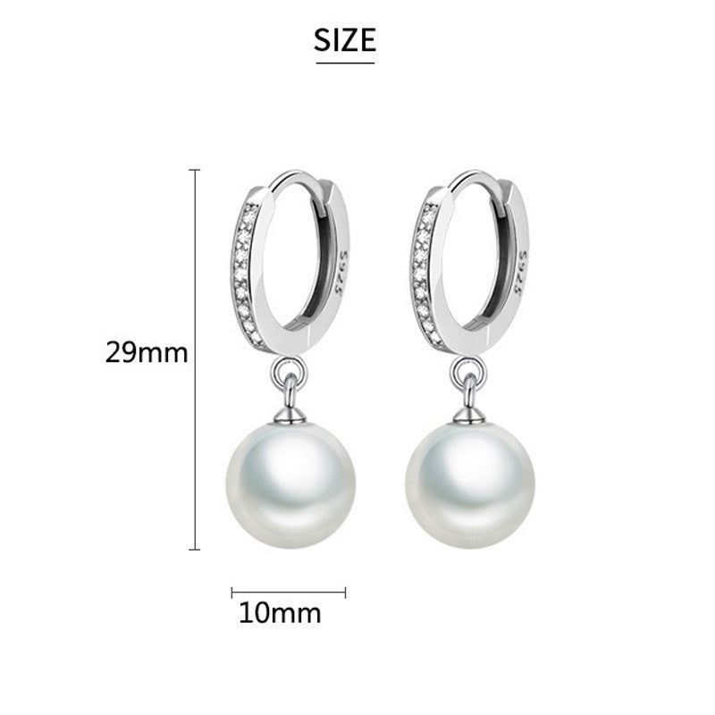 Sterling Silver S925 Freshwater Pearl Earrings