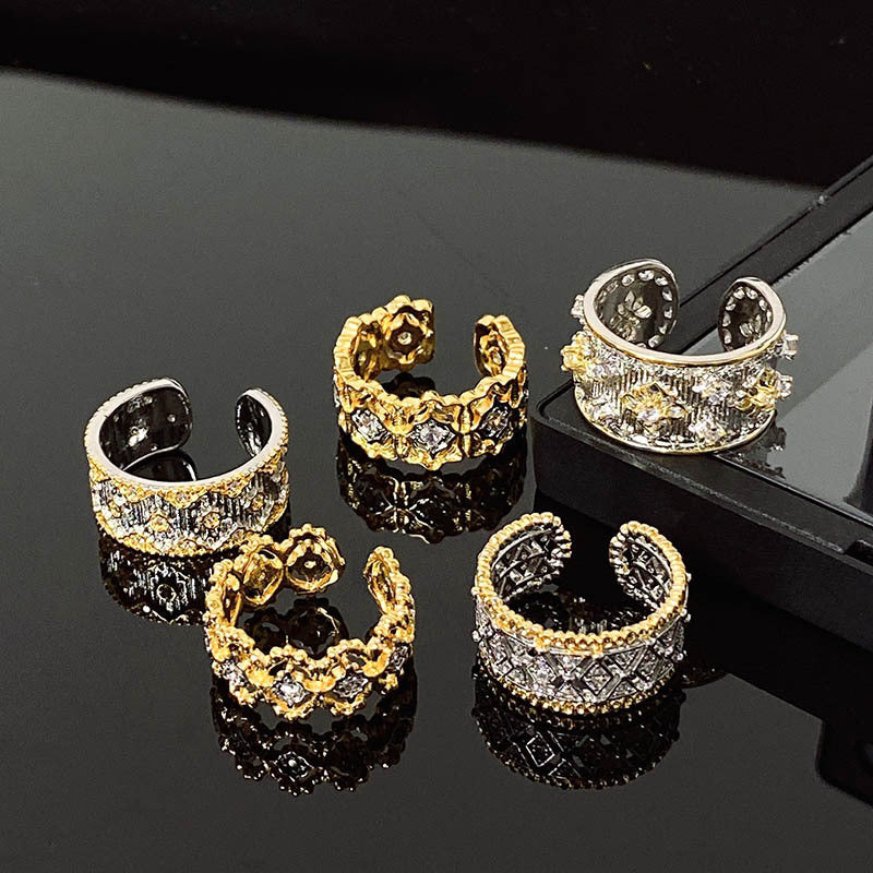 Italian Wide-brimmed Lace Vintage Open Ring