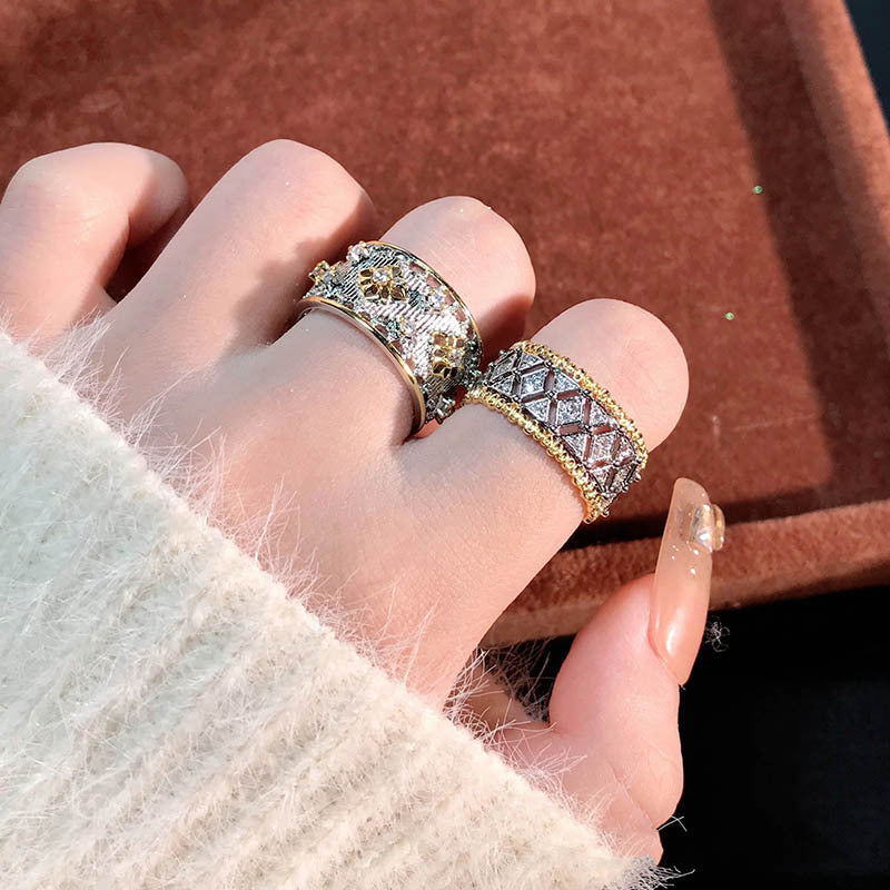 Italian Wide-brimmed Lace Vintage Open Ring
