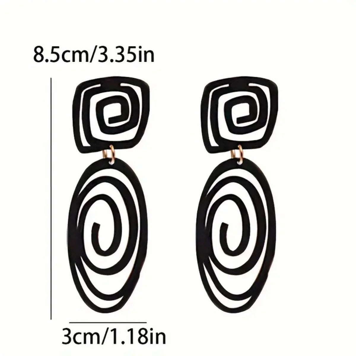 European And American Geometric Earrings