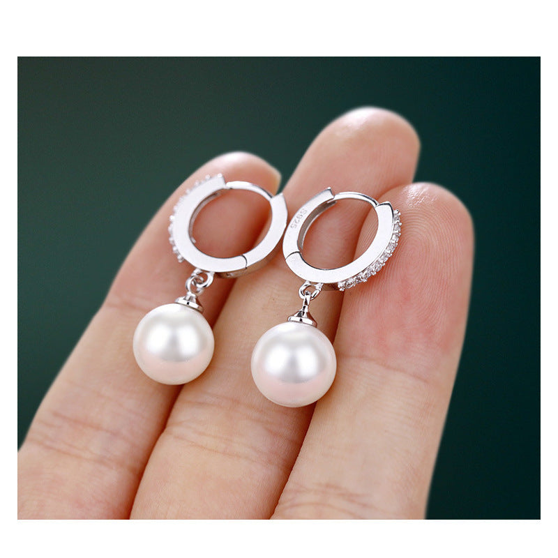Sterling Silver S925 Freshwater Pearl Earrings