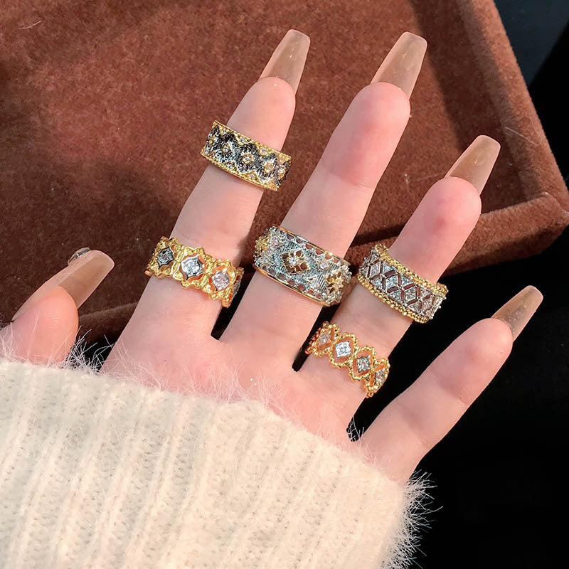 Italian Wide-brimmed Lace Vintage Open Ring